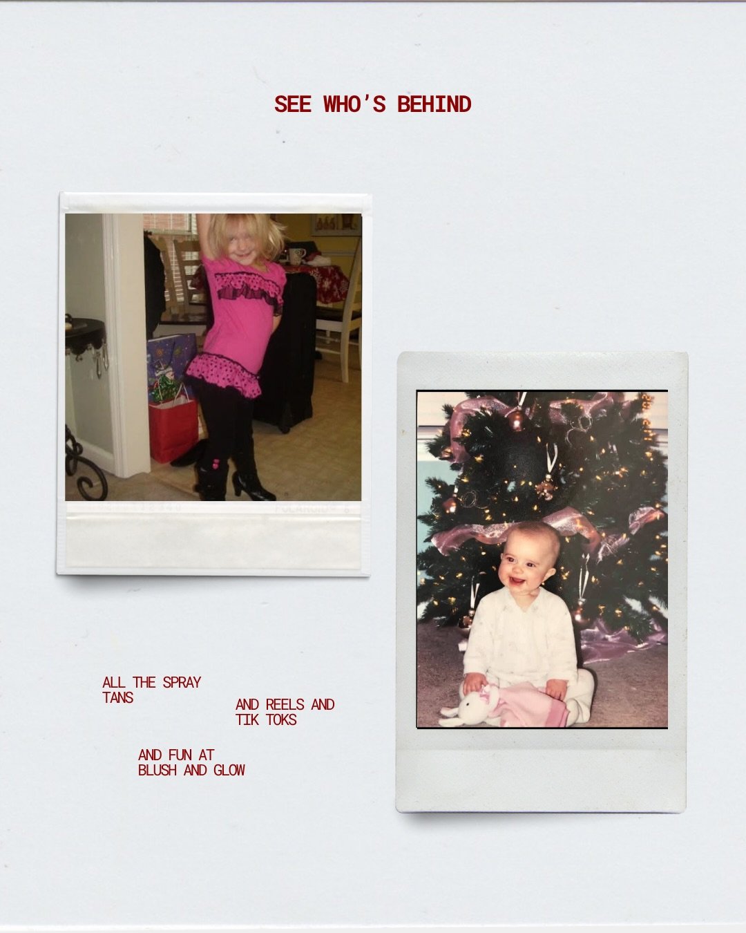 These are the Blush Girls!! 

Do you know who&rsquo;s who? How little we all look 🥹🥹

#justababy #littleme #thesearethegirls #wheredallthetimego #blushbabes