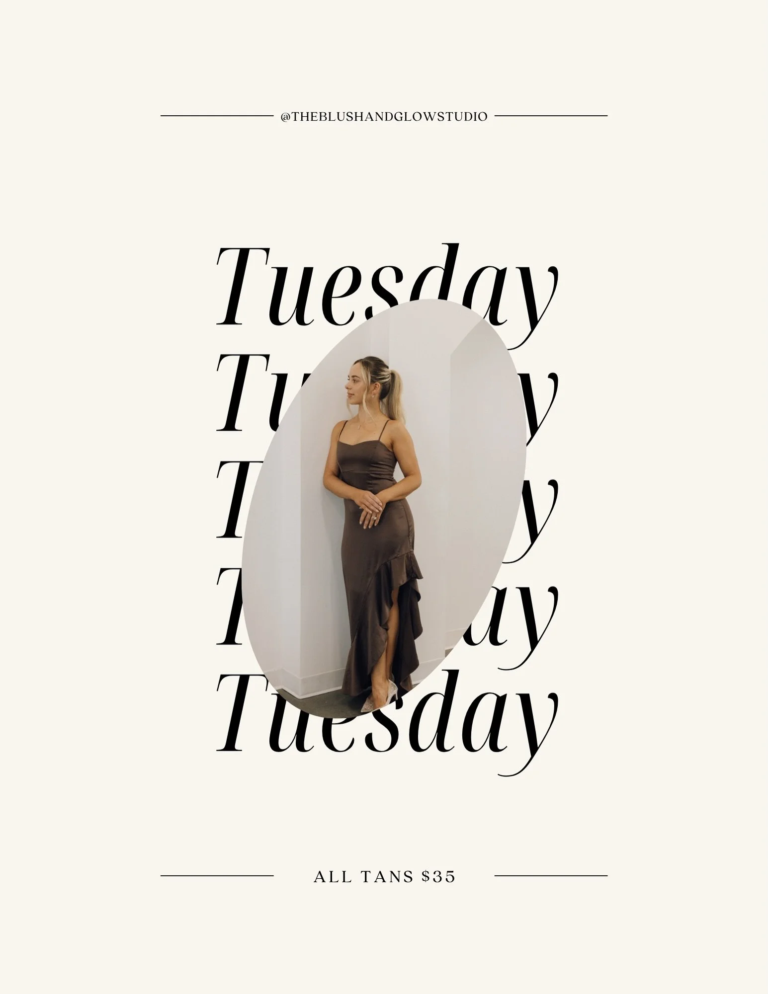 The Blush and Glow Studio called&hellip; they said you should come to Tan Tuesday ☎️

No matter if you&rsquo;re tanning for a vacation, or just to feel good in that brand new dress, come get a spray tan this Tuesday! It is a great opportunity to get 