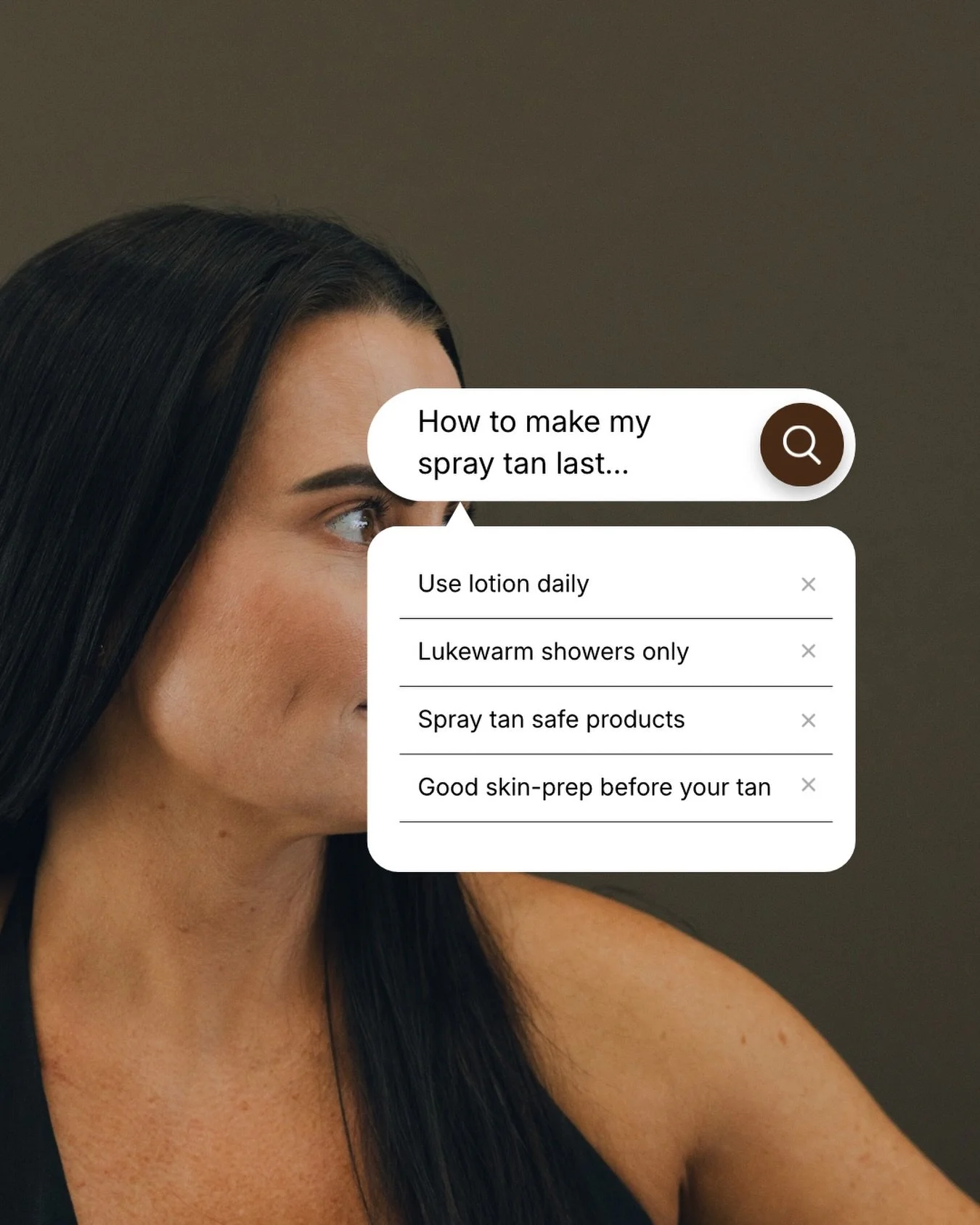 How to make your spray tan last!!

Lots of questions on how to &ldquo;extend the life of your tan&rdquo; recently&hellip; so here&rsquo;s what you need to know:

1. Lotion DAILY (bonus points if it&rsquo;s gradual tanning lotion).
2. Lukewarm, quick 