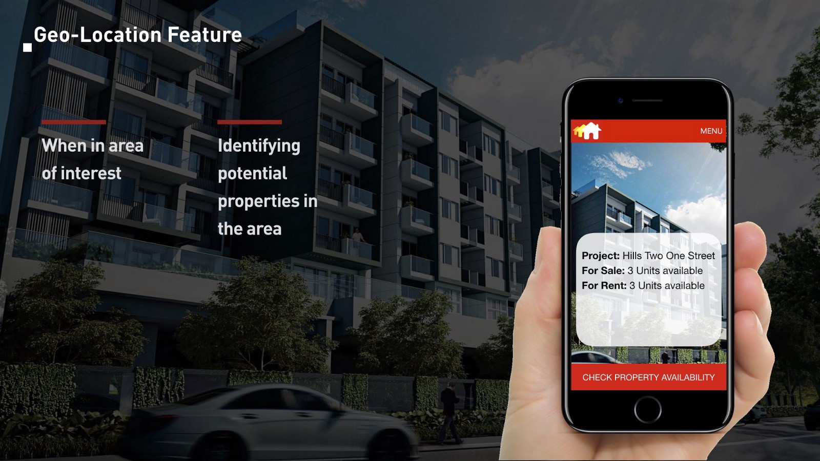 Geo-location property hunt
