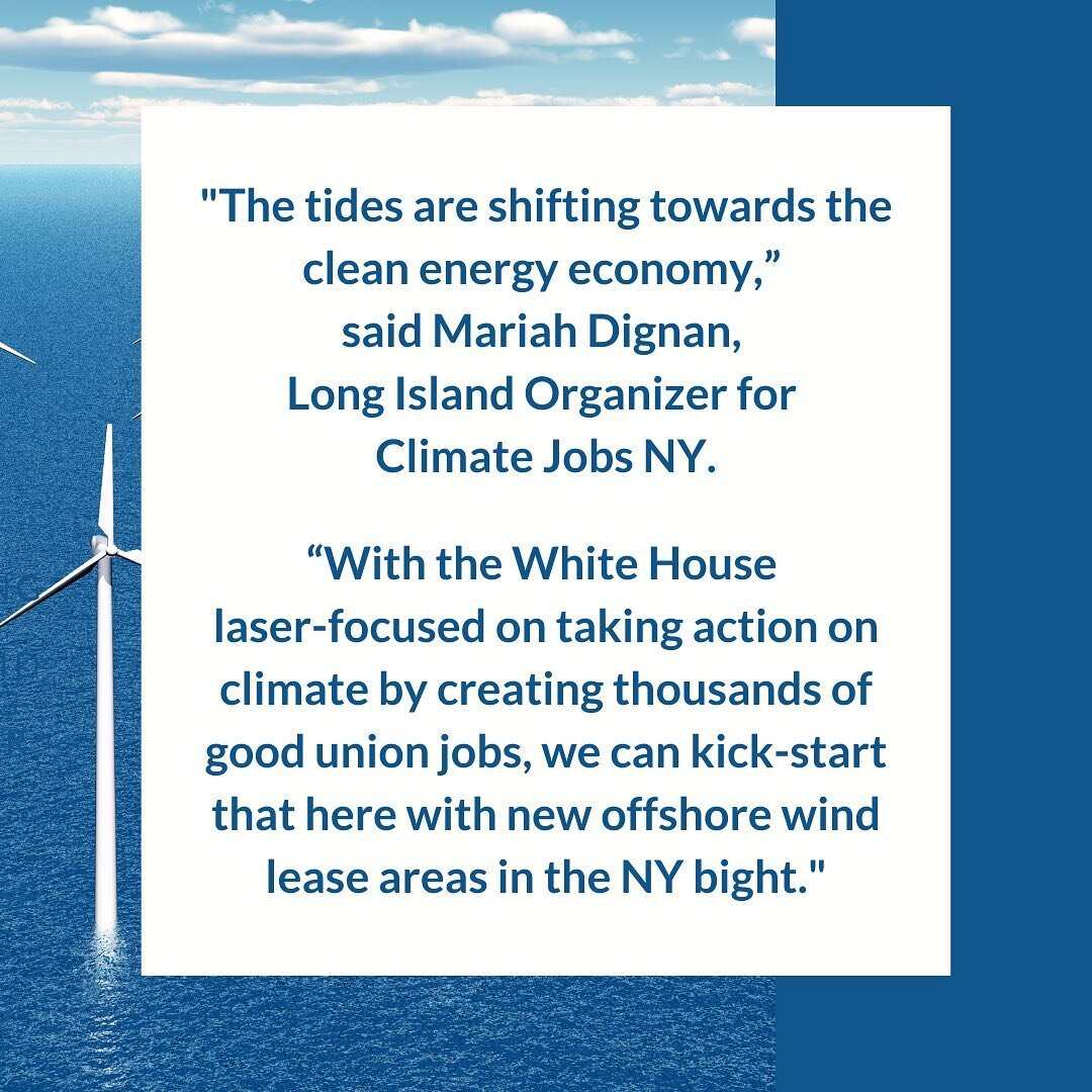 Here&rsquo;s some #Wednesdayinspiration from CJNY&rsquo;s Mariah Dignan, our Long Island Organizer!

This statement was included in @repkathleenrice&rsquo;s recent Press Release that highlighted a group of lawmakers urging the Bureau of Ocean Managem