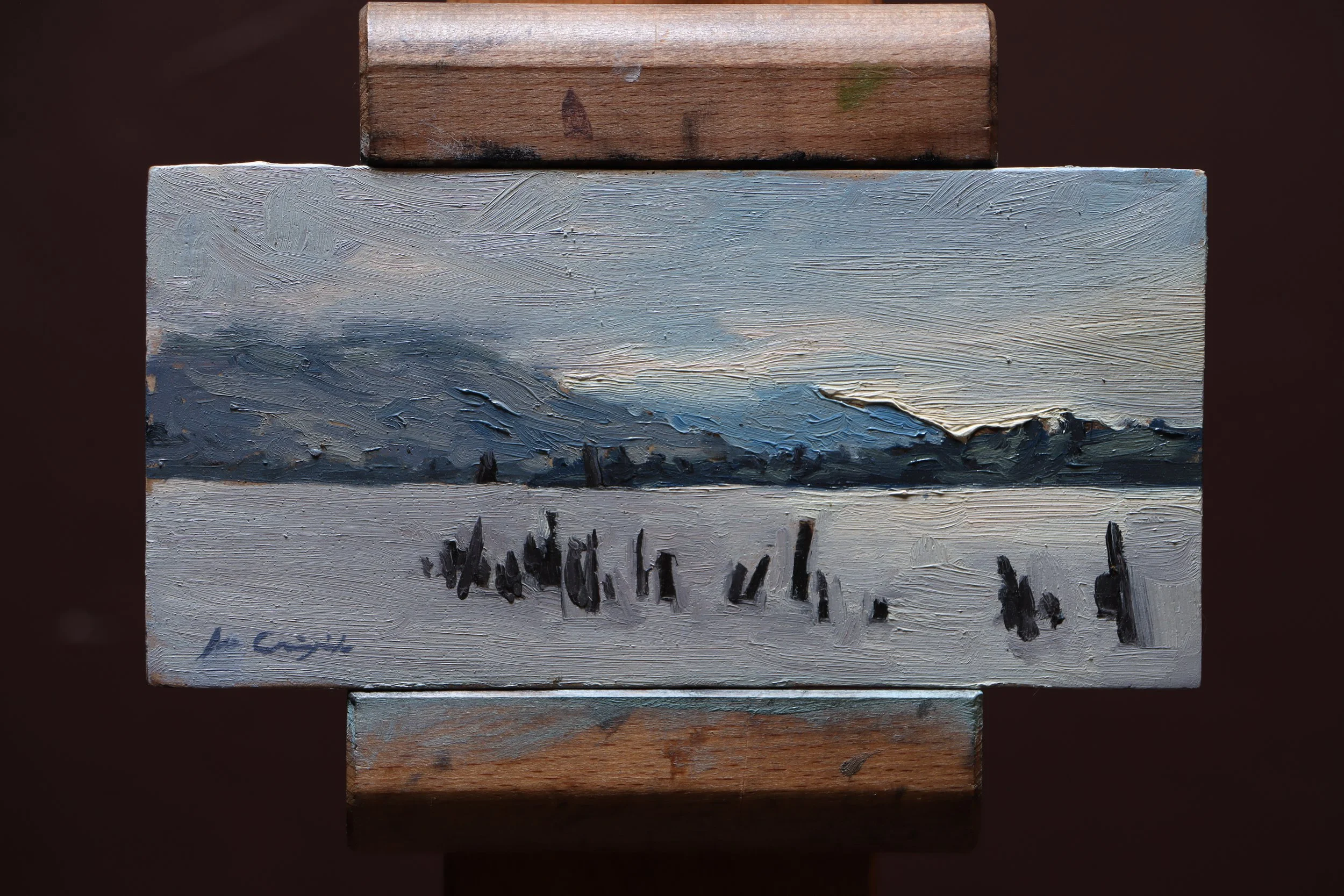 Loch Lomond painting, Balloch art, Scottish Highlands landscape, lochside art, Scotland wall art