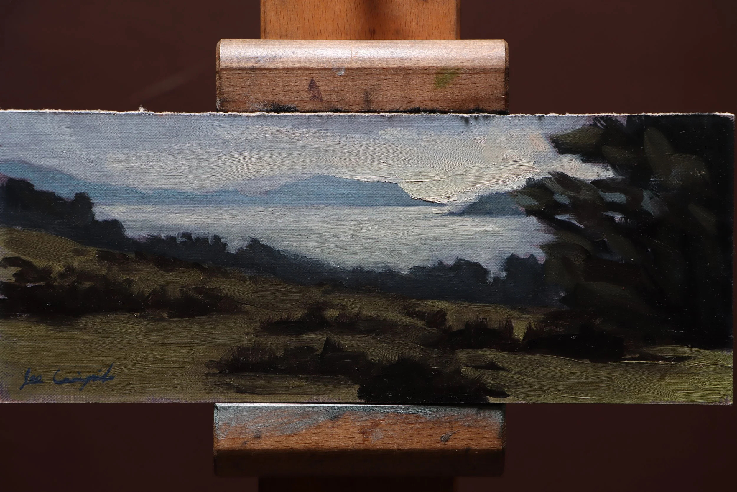 Routenburn painting, west coast Scotland art, Scottish landscape, Ayrshire painting, coastal scenery