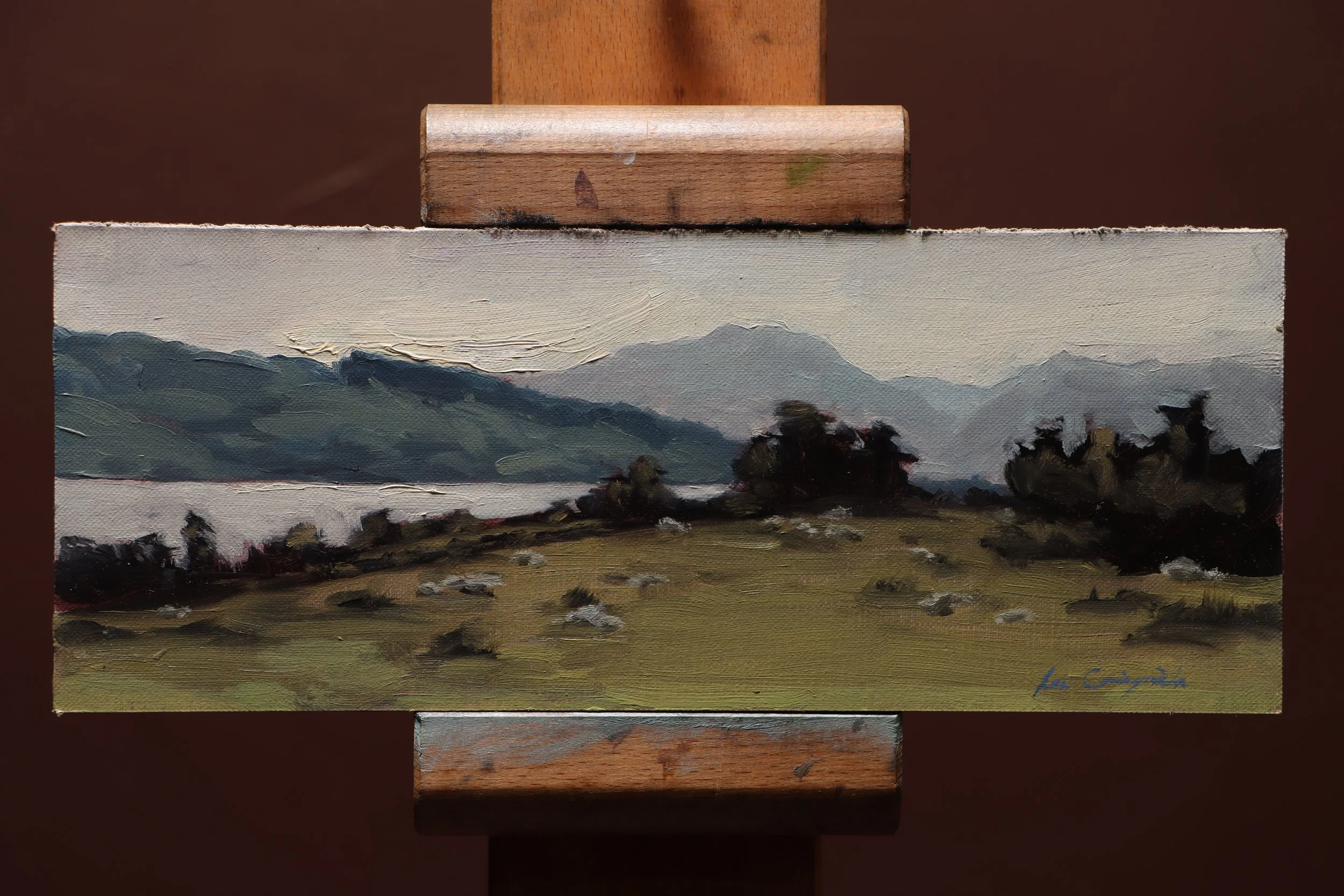 Arran painting, Bute landscape, Scottish island art, Clyde coast painting, Scottish scenery art