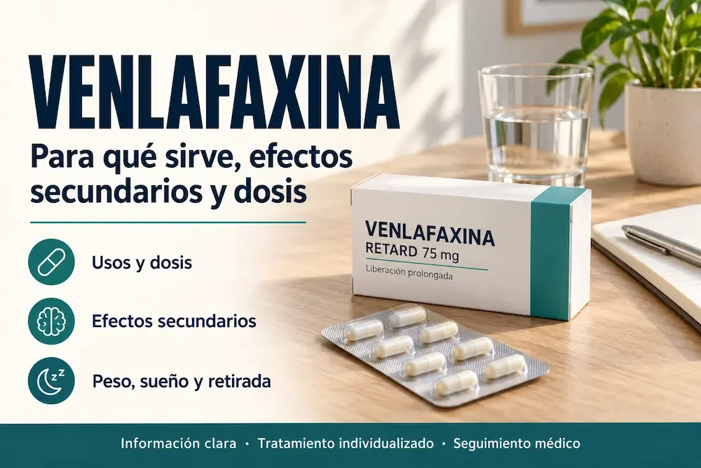 Venlafaxina: para qué sirve, efectos secundarios y dosis
