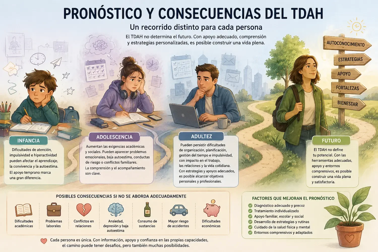 Pronóstico y consecuencias del TDAH