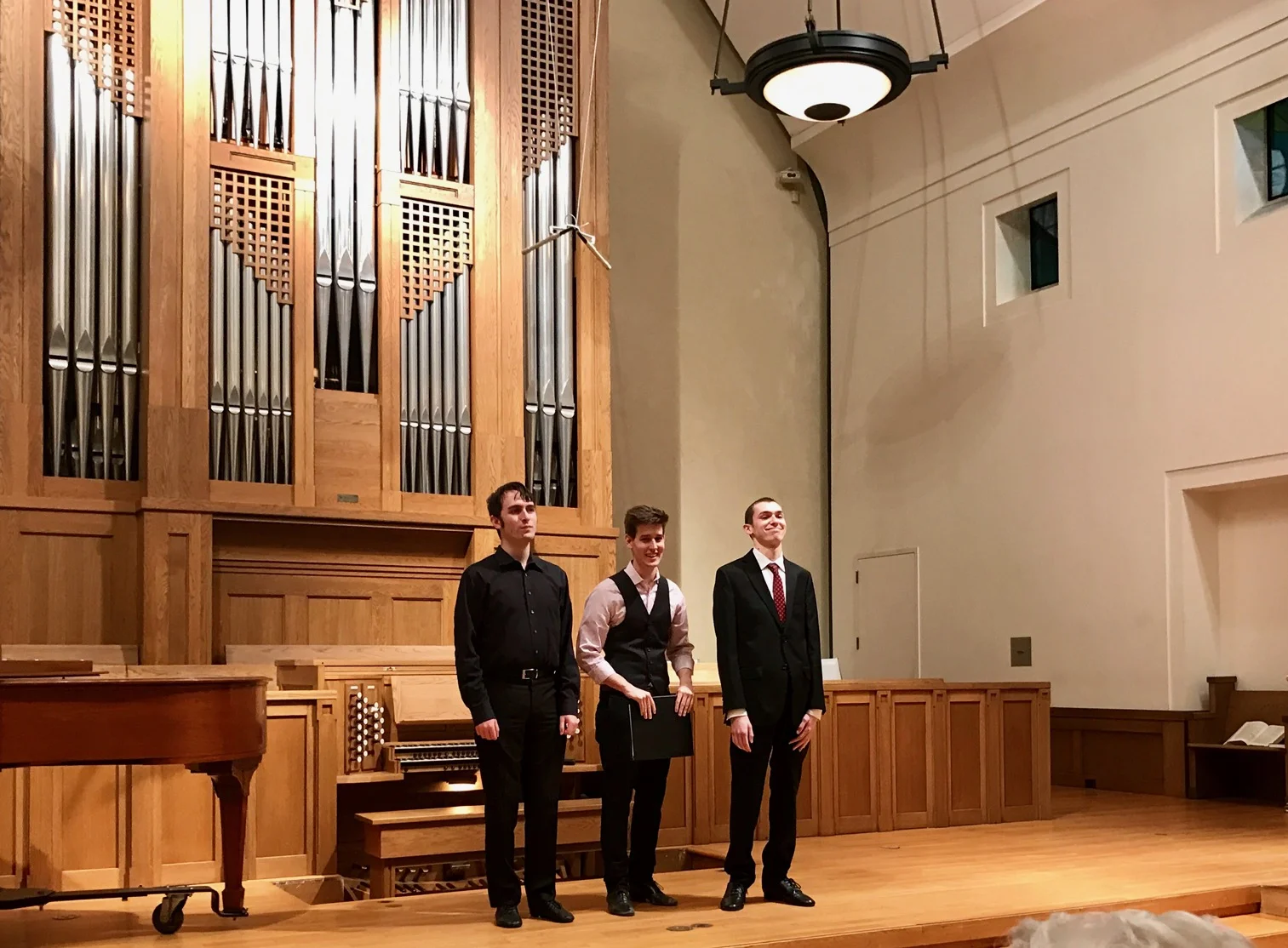 Organ Scholars/Music Interns Greg Zelek (2010-2014), Daniel Ficarri (2014-2016), Ryan Kennedy (2016-current)