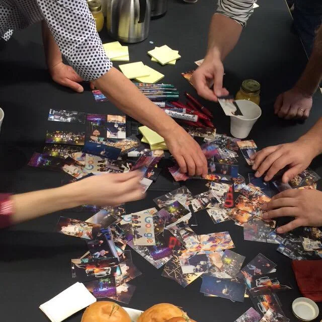 First workshop, developing ideas for the festival.