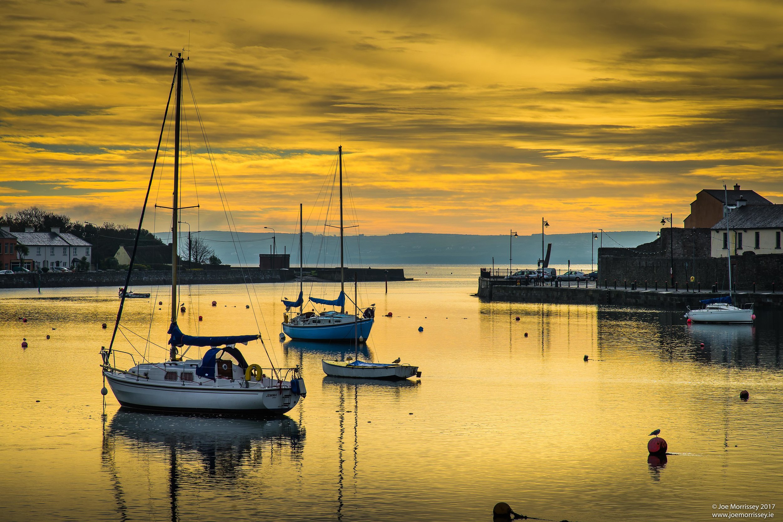 "Dungarvan Harbour - Yellow Sunrise"