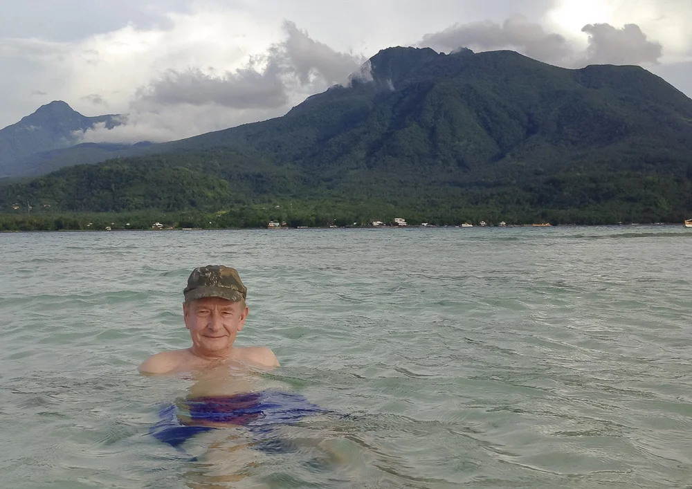 A view of the north-western part of Camiguin Island from White Island - a sandbar which can be accessed by small ferries from Agoho, about 5 kms west of the main town of Mambajao.