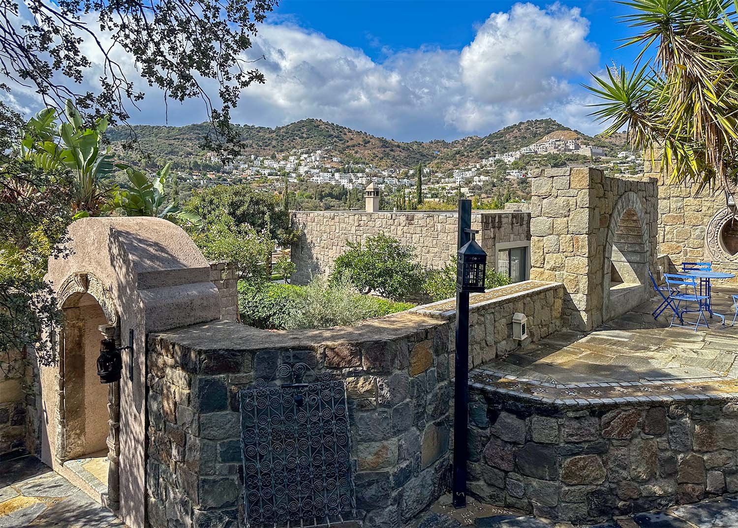 Stone buildings in the Dibeklihan Art and Culture Village complex near Bodrum in Türkiye .