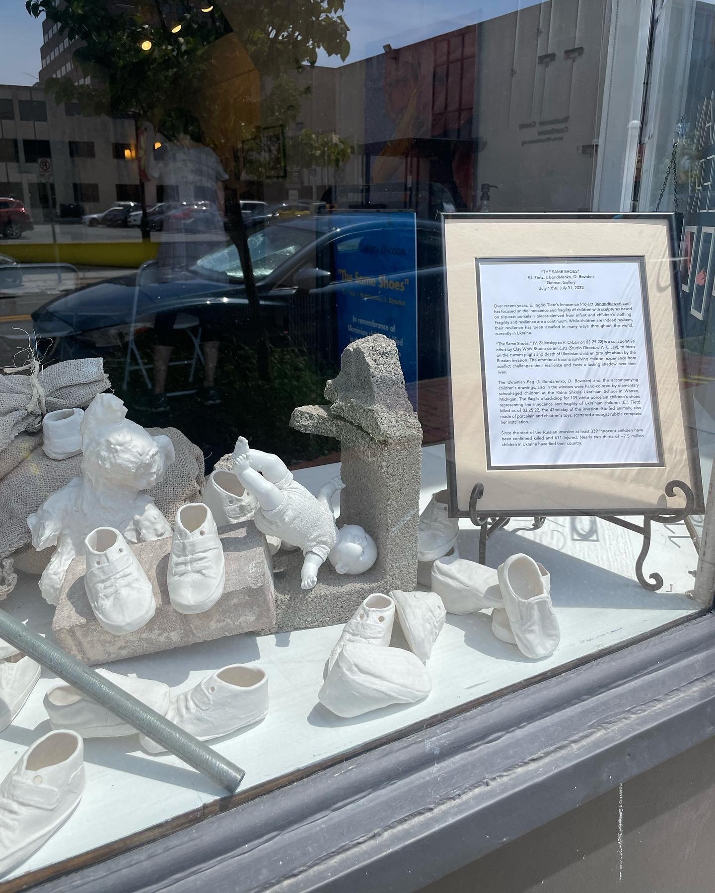 The Same Shoes, Gutman Gallery Window