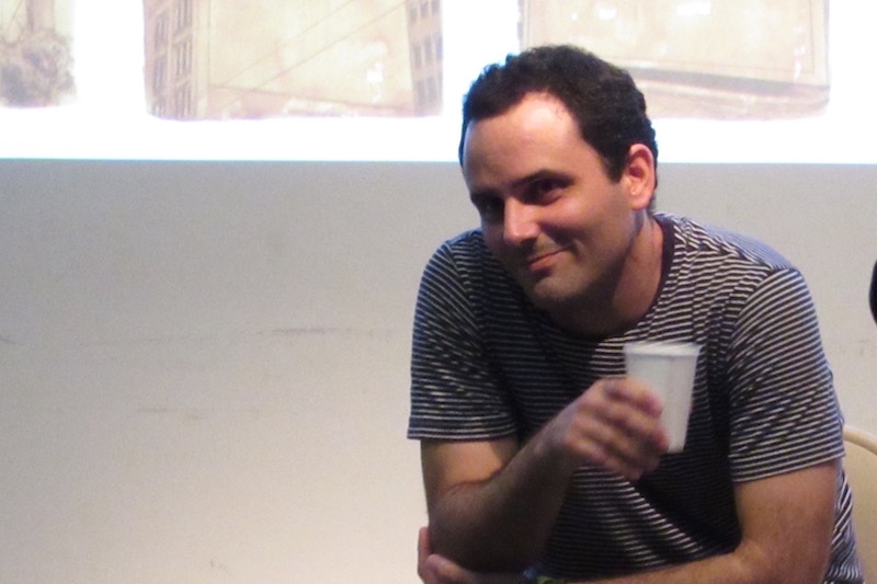 Jorge Wellesley in the artists' conversation at RU. Photo: Cuban Art News