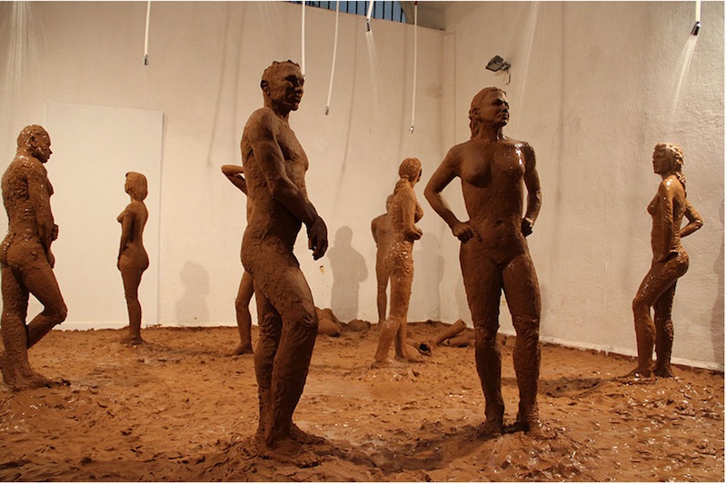 Elizabet Cerviño, Fango , 2012, an ephemeral installation presented in a collateral exhibition during the 11th Havana Biennial Courtesy elizabetcervino.com