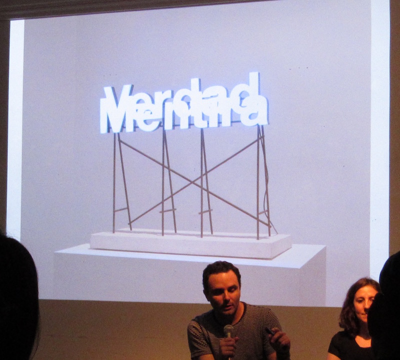 Jorge Wellesley during the conversation at RU. Photo: Cuban Art News