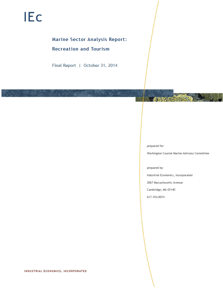 Marine Sector Analysis Report: Recreation and Tourism