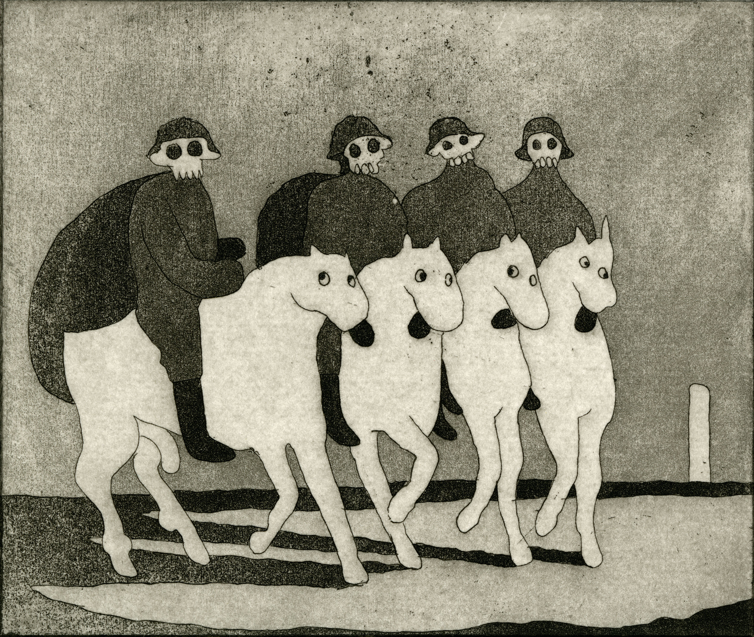 CCLXXVII (no.277 of 418 etchings in the Sausage, Dogs & Schadenfreude collection)