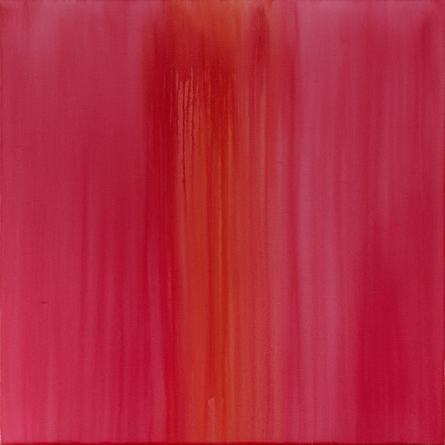 Ritual Devotion (ruby lake light, madder lake brilliant) 2012 oil on canvas 36 x 36 inches