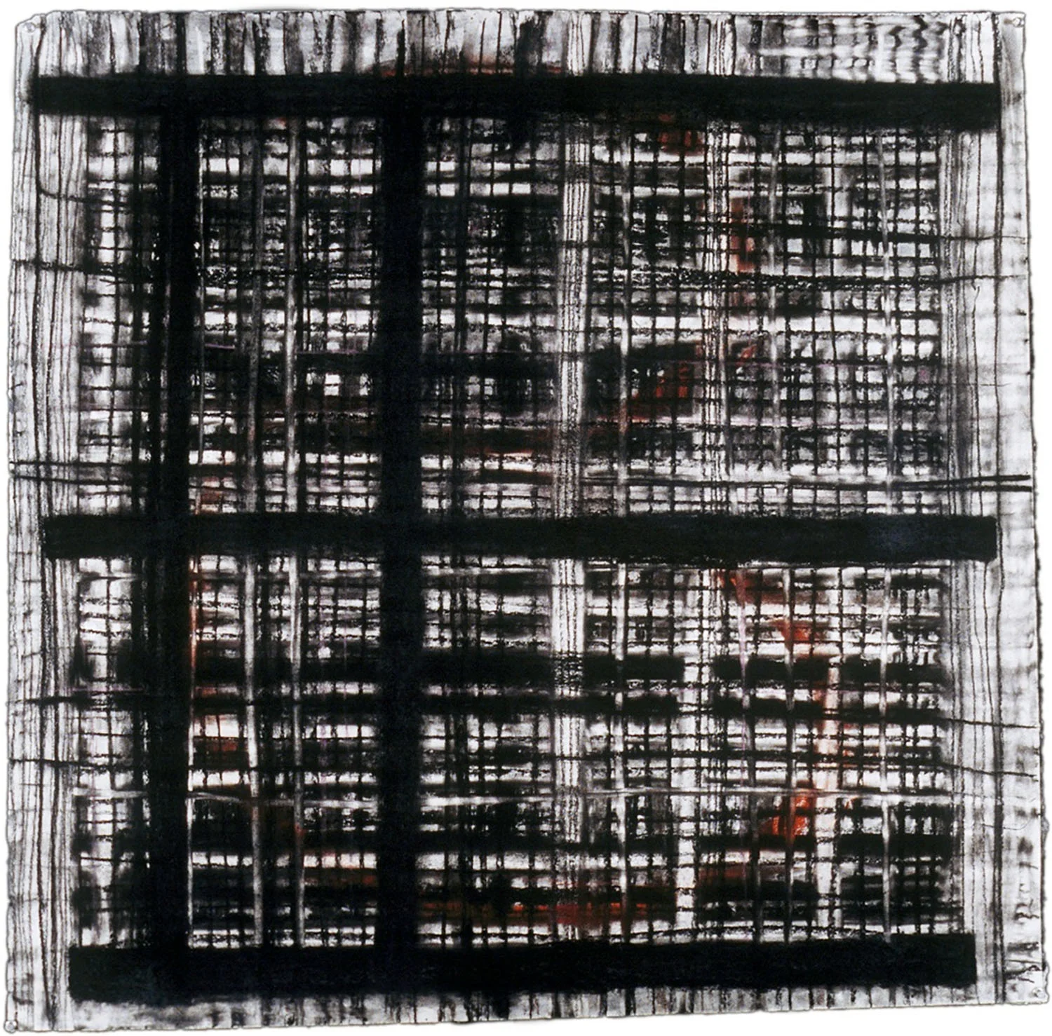 Untitled 1997 charcoal on paper 36 x 36 inches