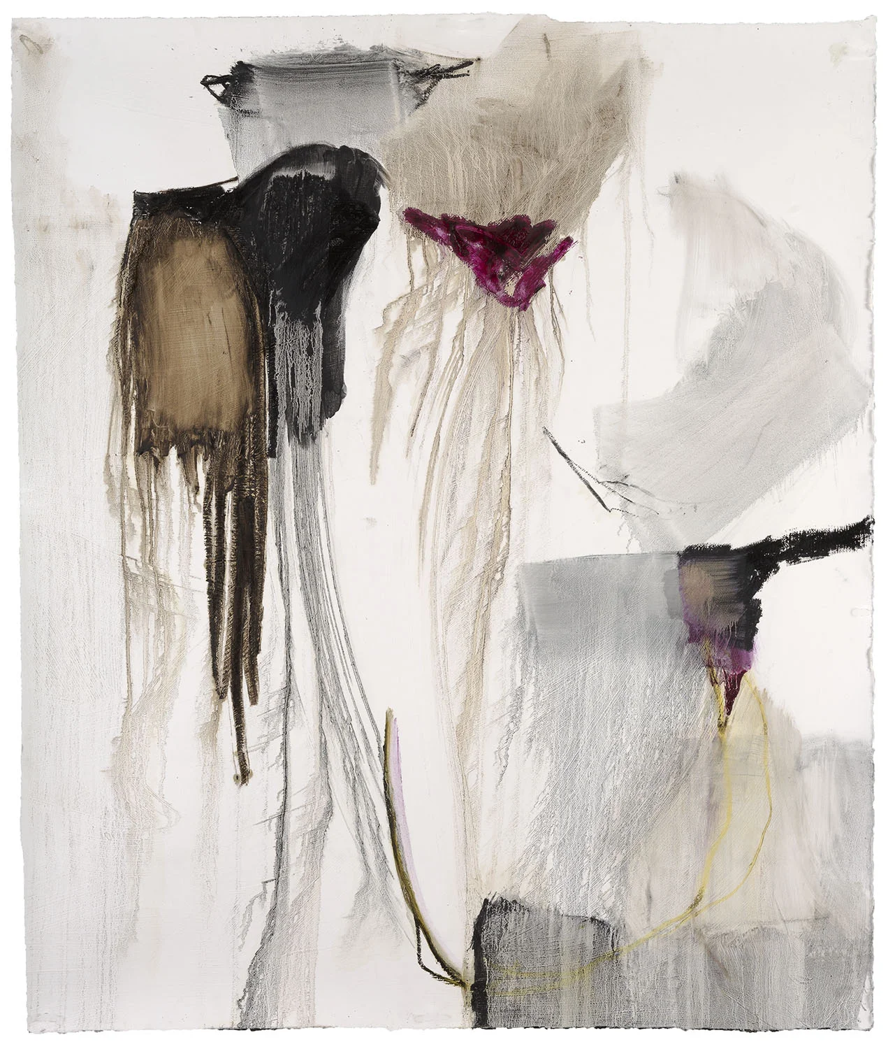 Aretha 2016 oil stick and gesso on Arches paper 50 ½ x 43 inches