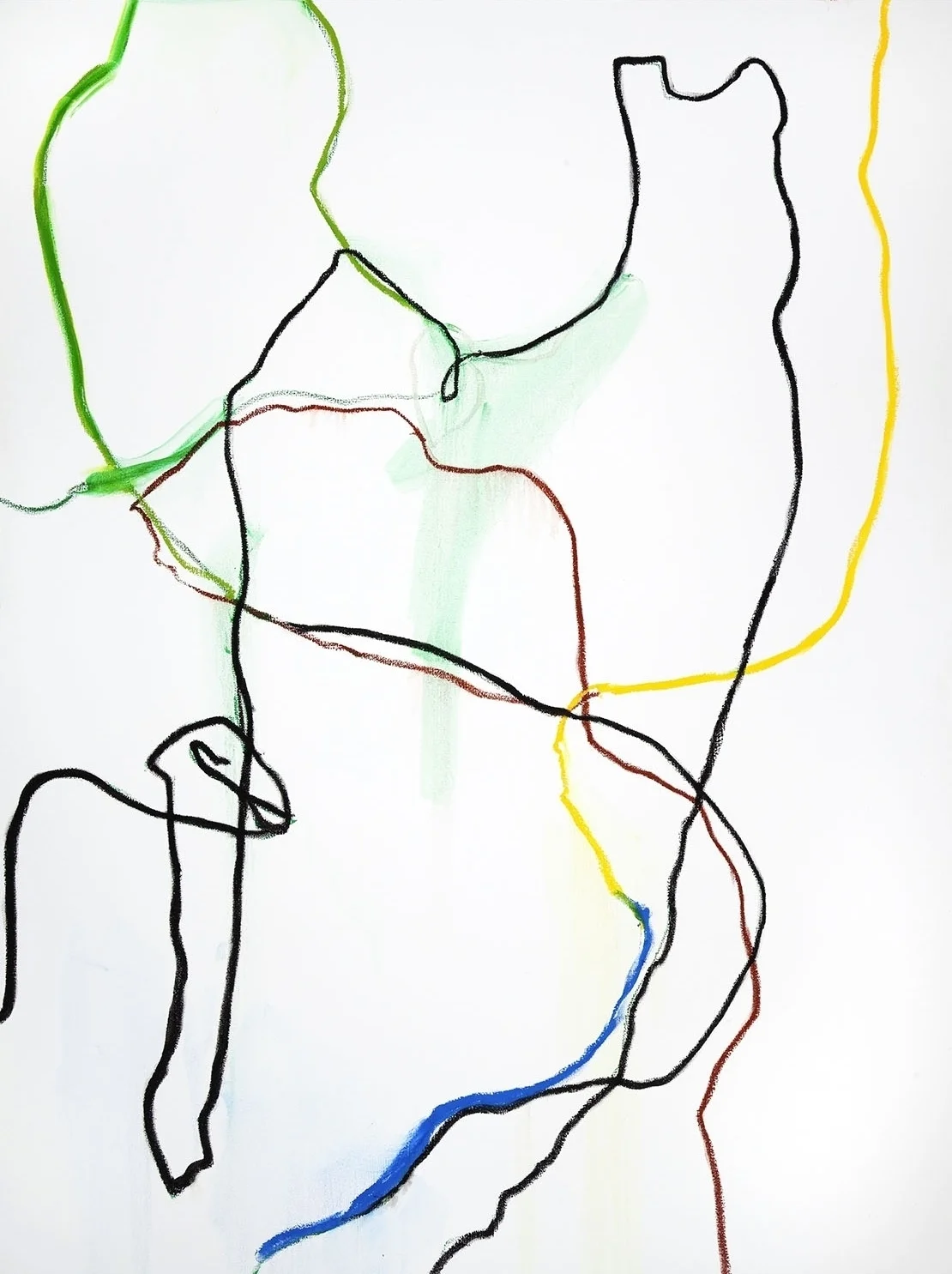 Automatics (zero) 2009 oil and acrylic on canvas 60 x 45 inches