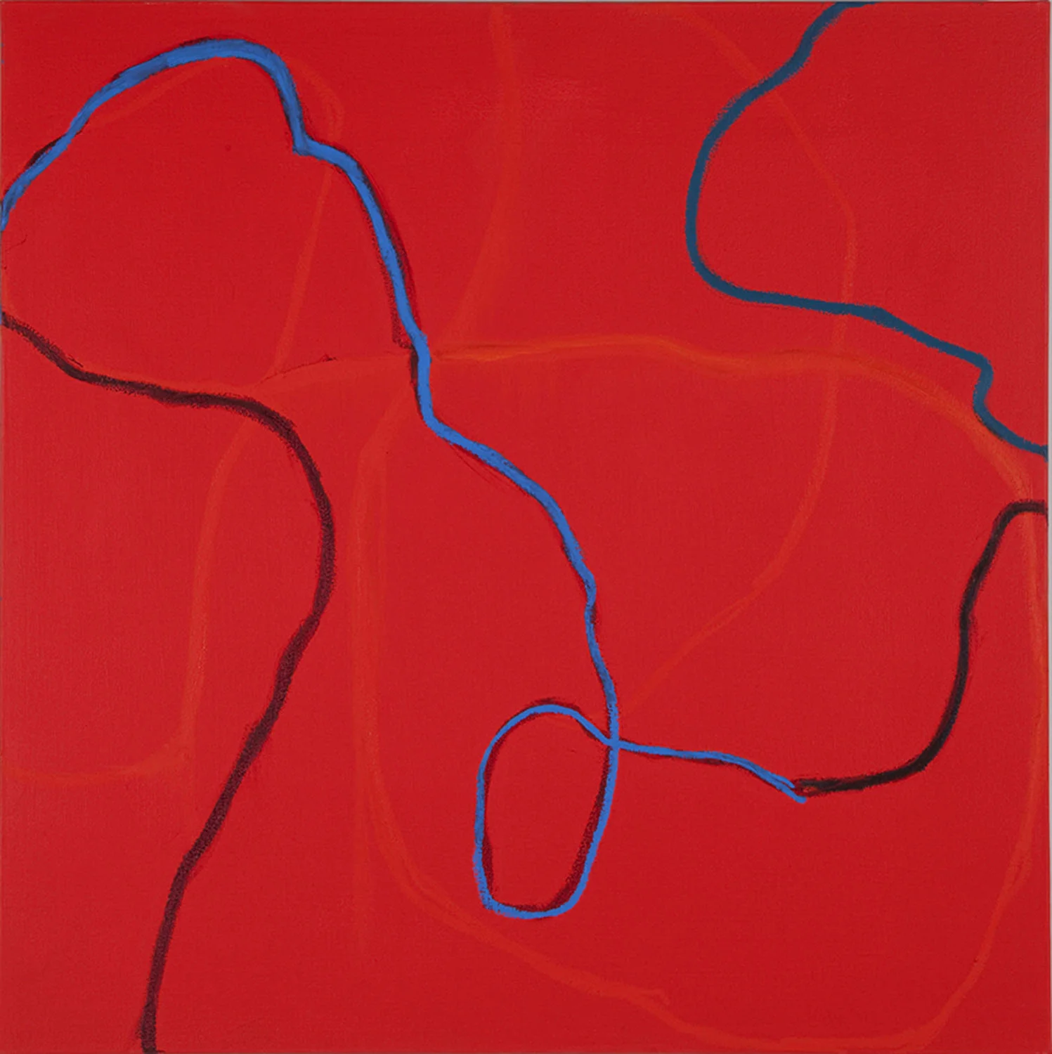 Automatics (please stop) 2009 oil and acrylic on canvas 36 x 36 inches