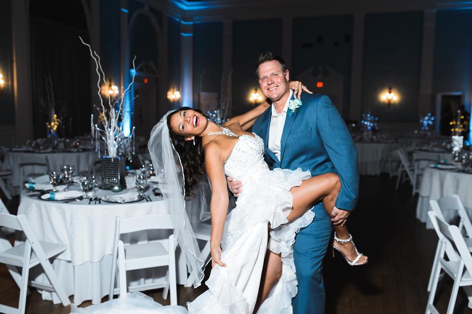 Tatiana, a professional dancer from Brazil, and Bill a white collar Texan used our custom mix to put together an awesome first dance performance (including a costume change!)