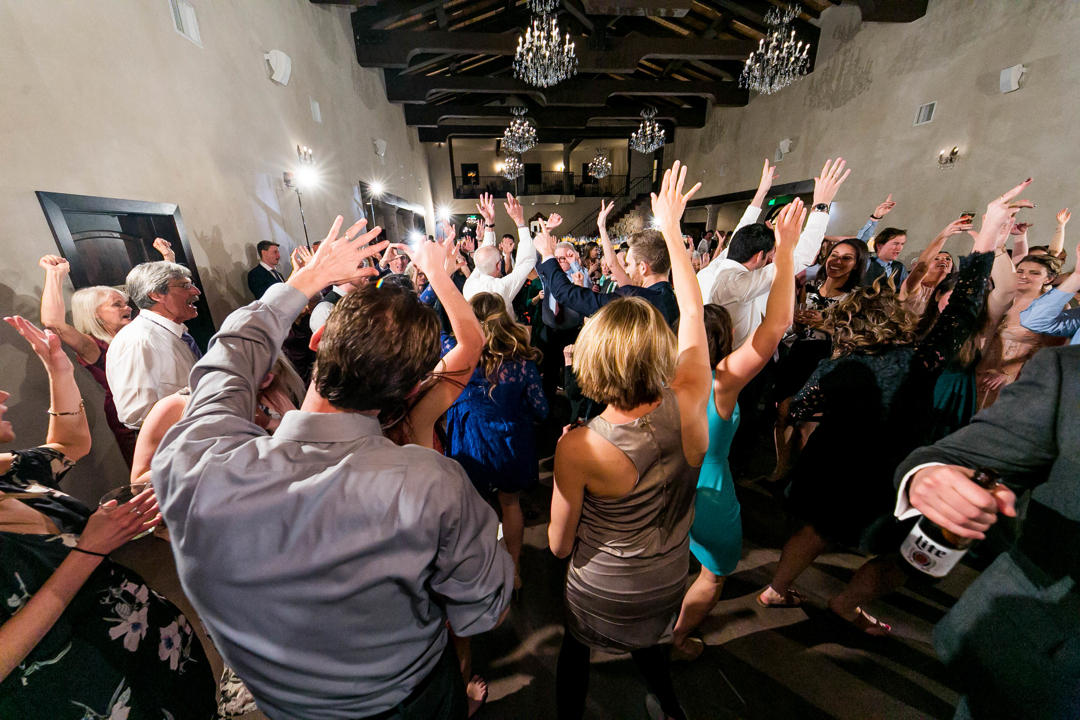 When we say we get everyone on the dance floor it's not just a figure of speech! This was another destination wedding. Mostly folks from Chicago. In our experience, they're tied with Holland for rowdiest party-people!