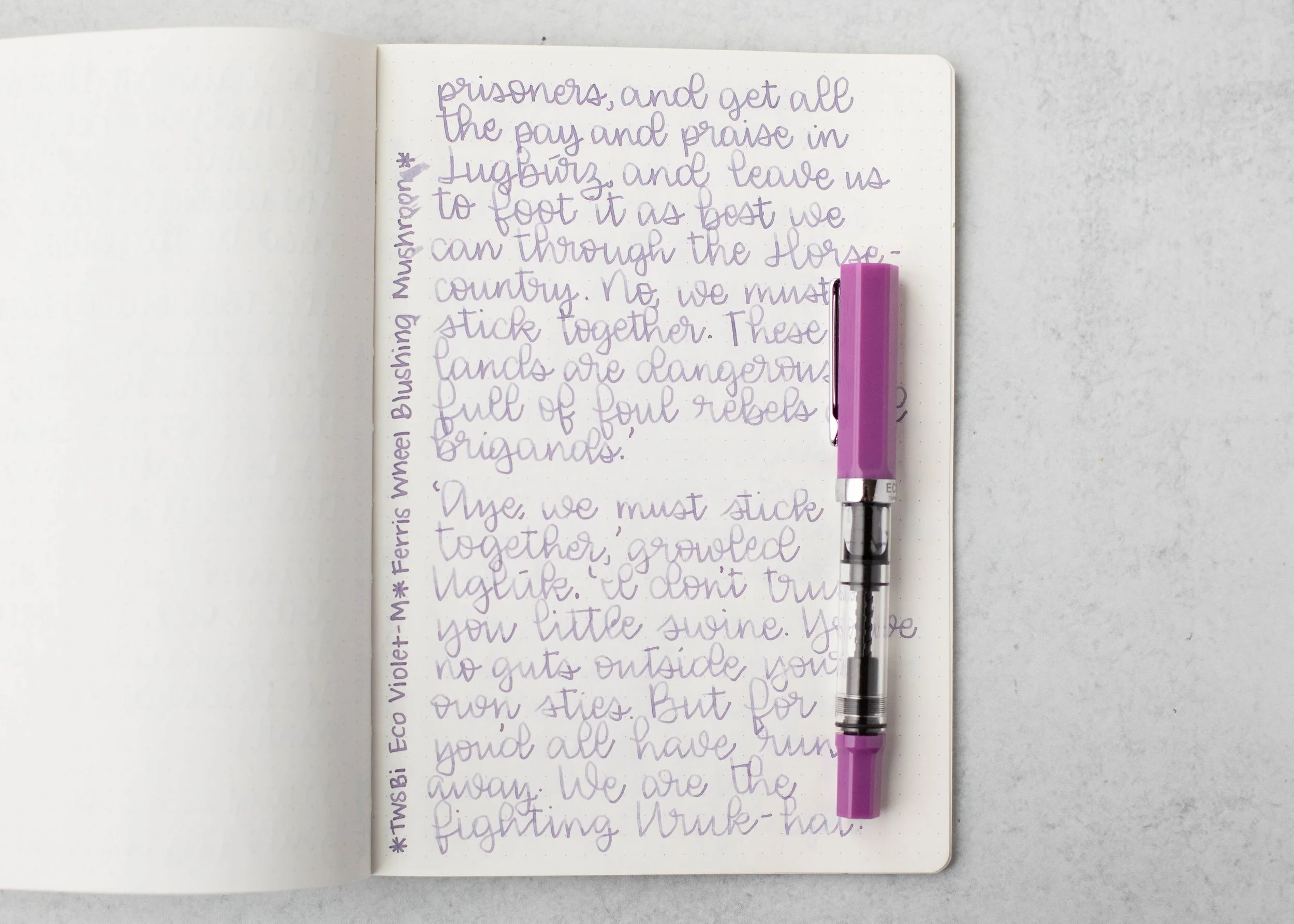 Ink Review #2647: Ferris Wheel Press Blushing Mushroom — Mountain of Ink