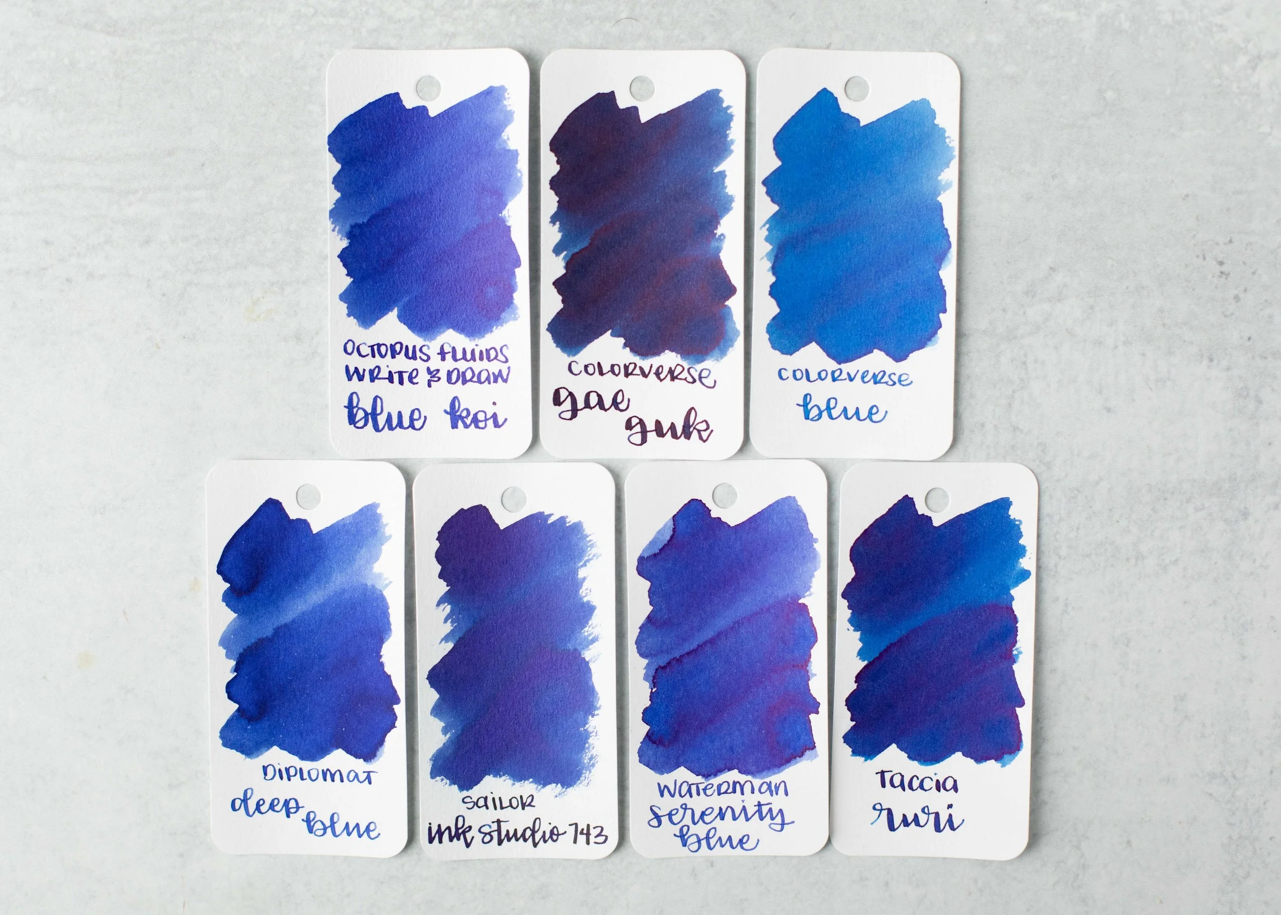 Blue Inverse Mohawk Ink Review #2322: Colorverse Blue — Mountain of Ink