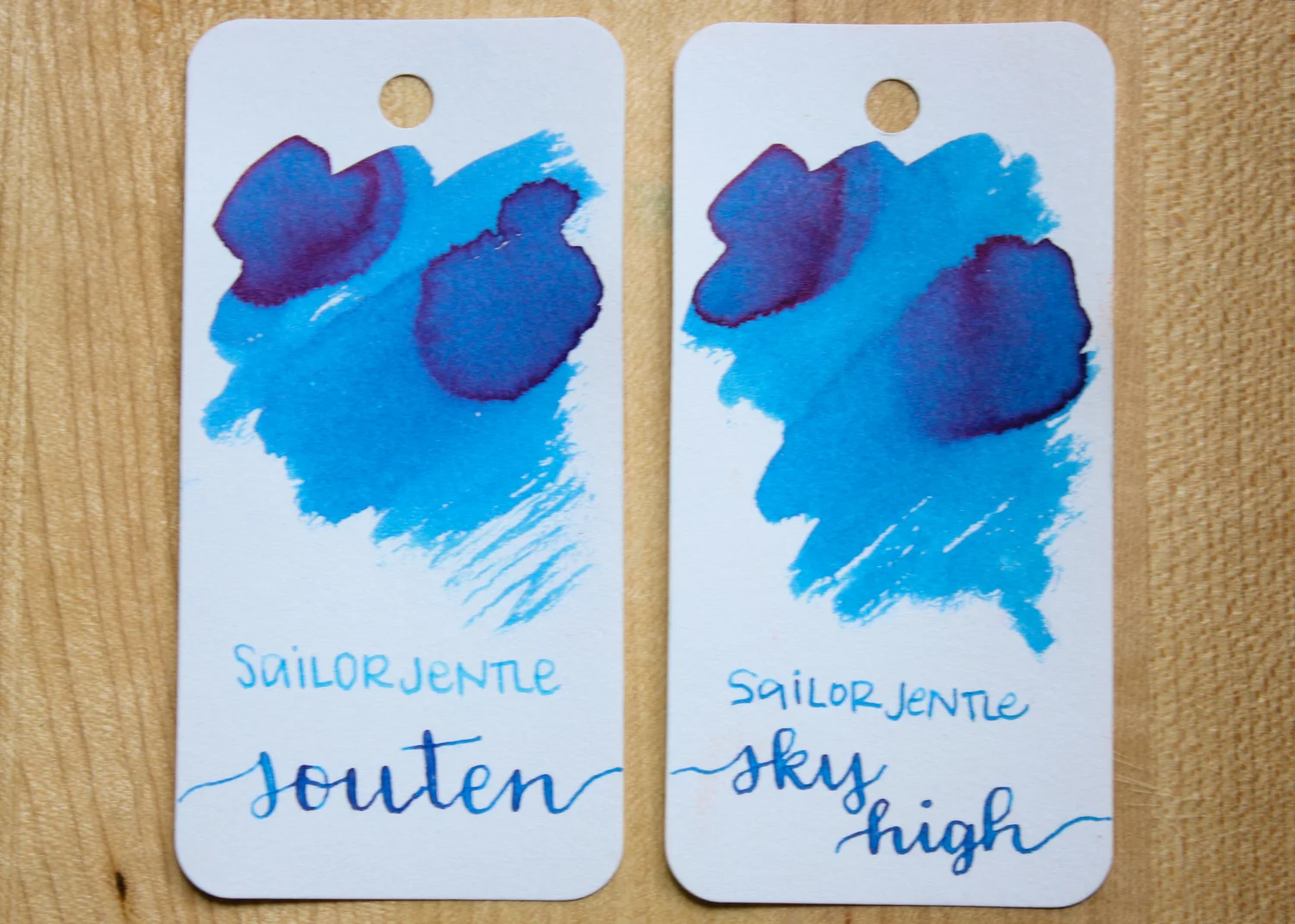 Encre Sailor Jentle Souten Bleu - Bouteille 20 Ml Pour Stylos Plumes - Série Shikiori