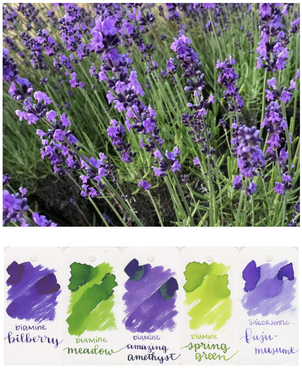 Summer Lavender Ink Palette