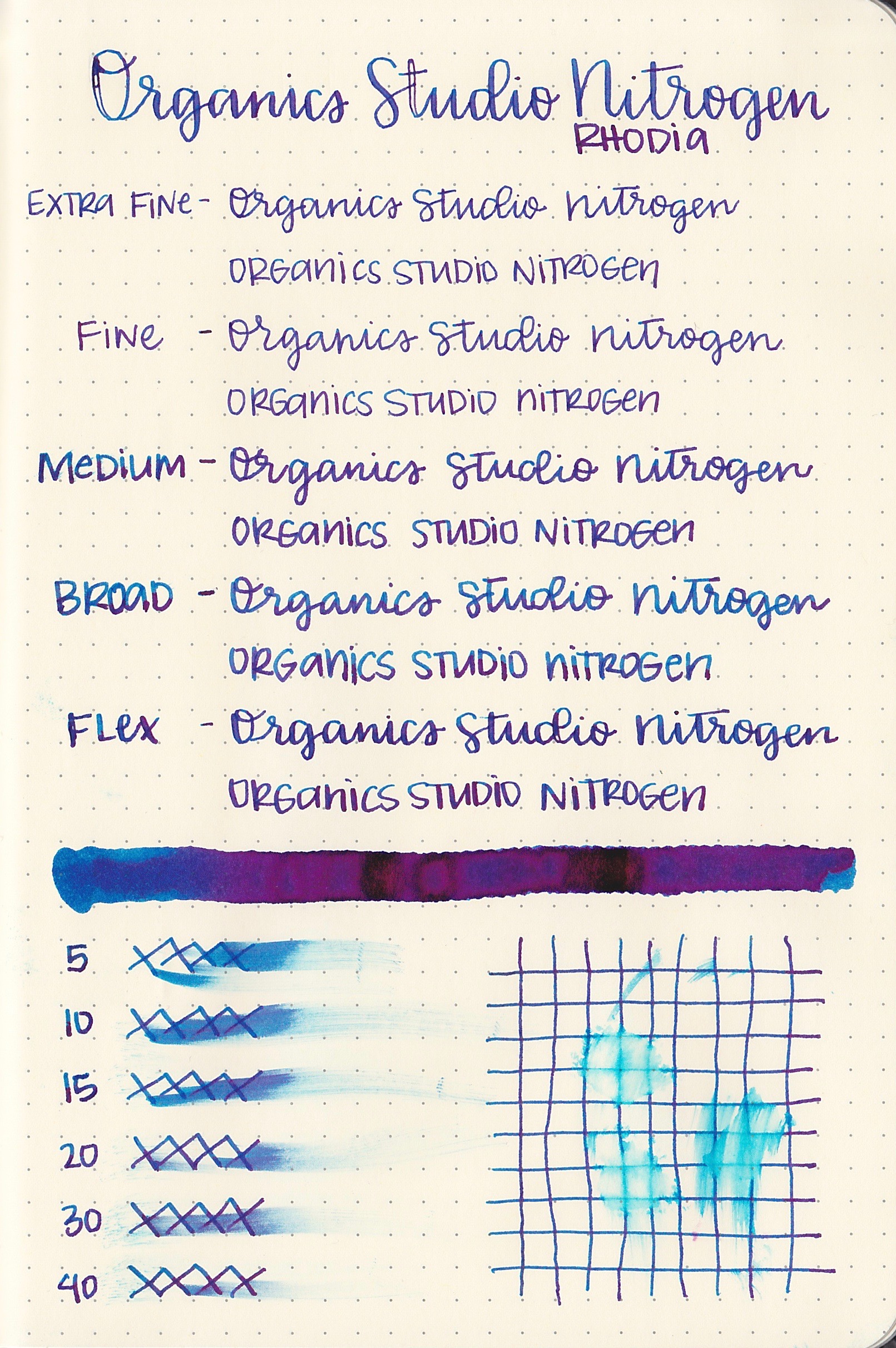 Ink Review #75: Organics Studio Nitrogen Royal Blue — Mountain of Ink