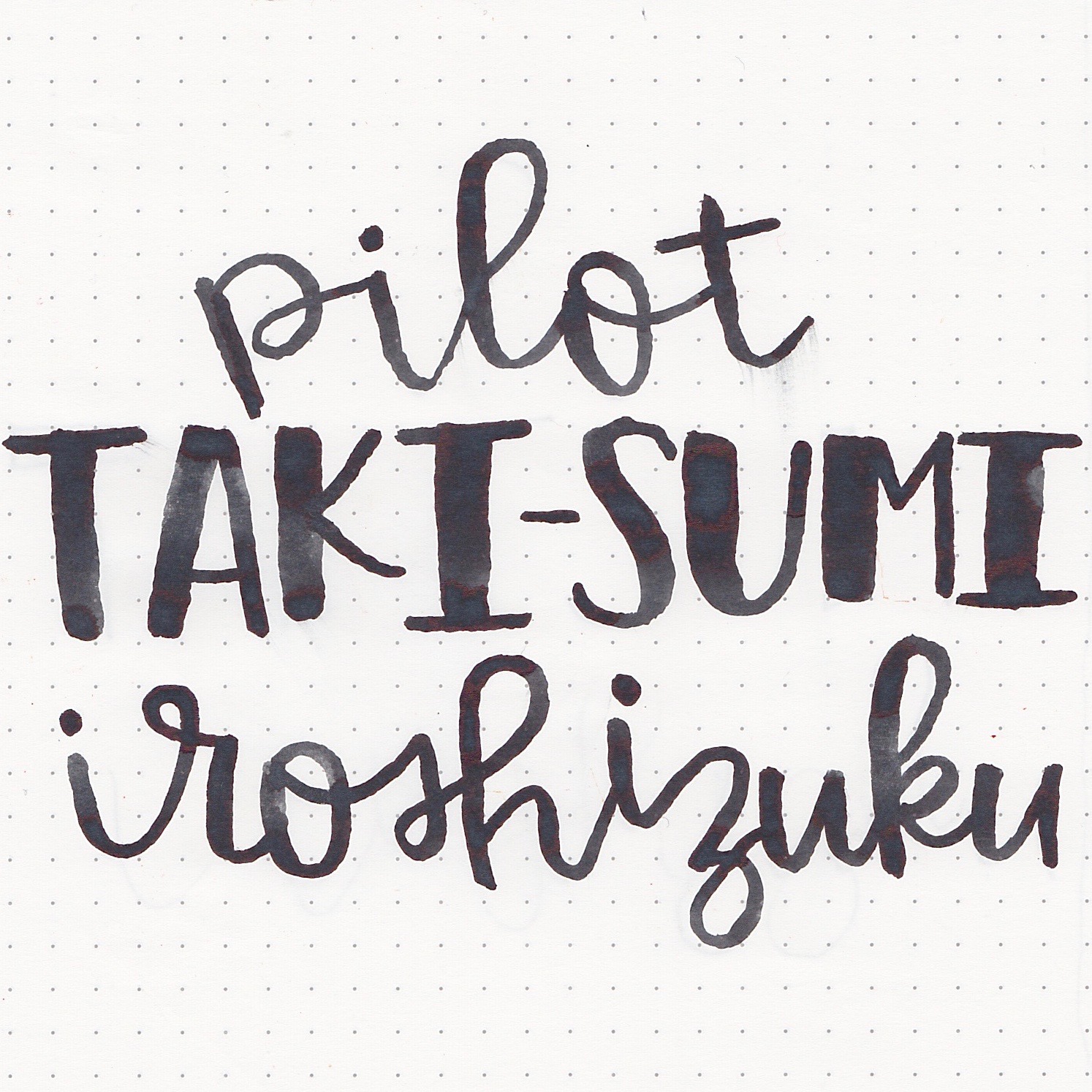 Pilot Iroshizuku Take-Sumi Ink