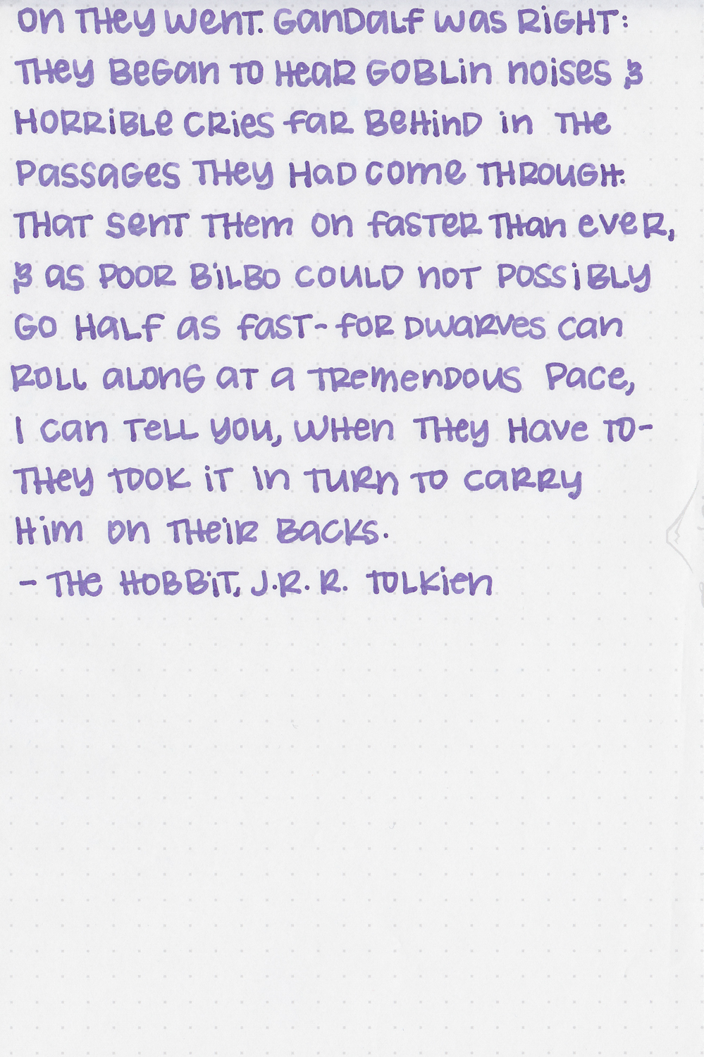 Noodler's Purple Heart - Ink Review - Stationary Journey