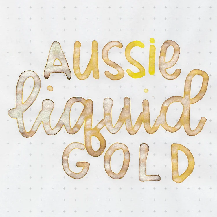 Ink Review #225: Robert Oster Aussie Liquid Gold — Mountain of Ink