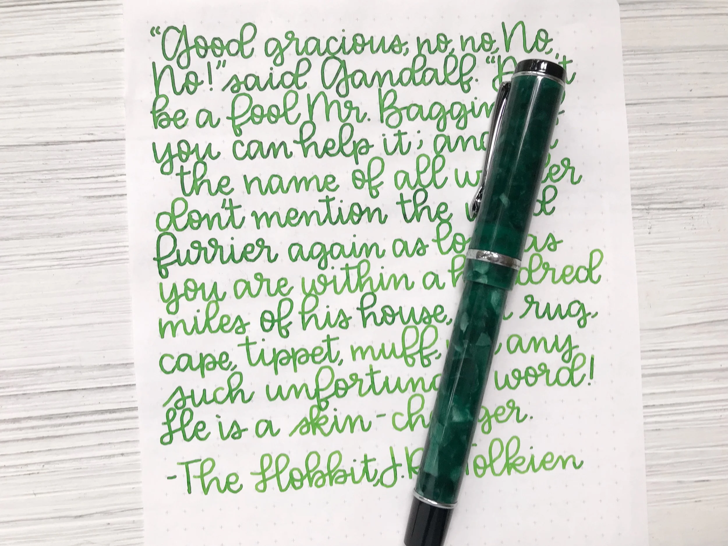 Ink Review #282: Robert Oster Green Lime