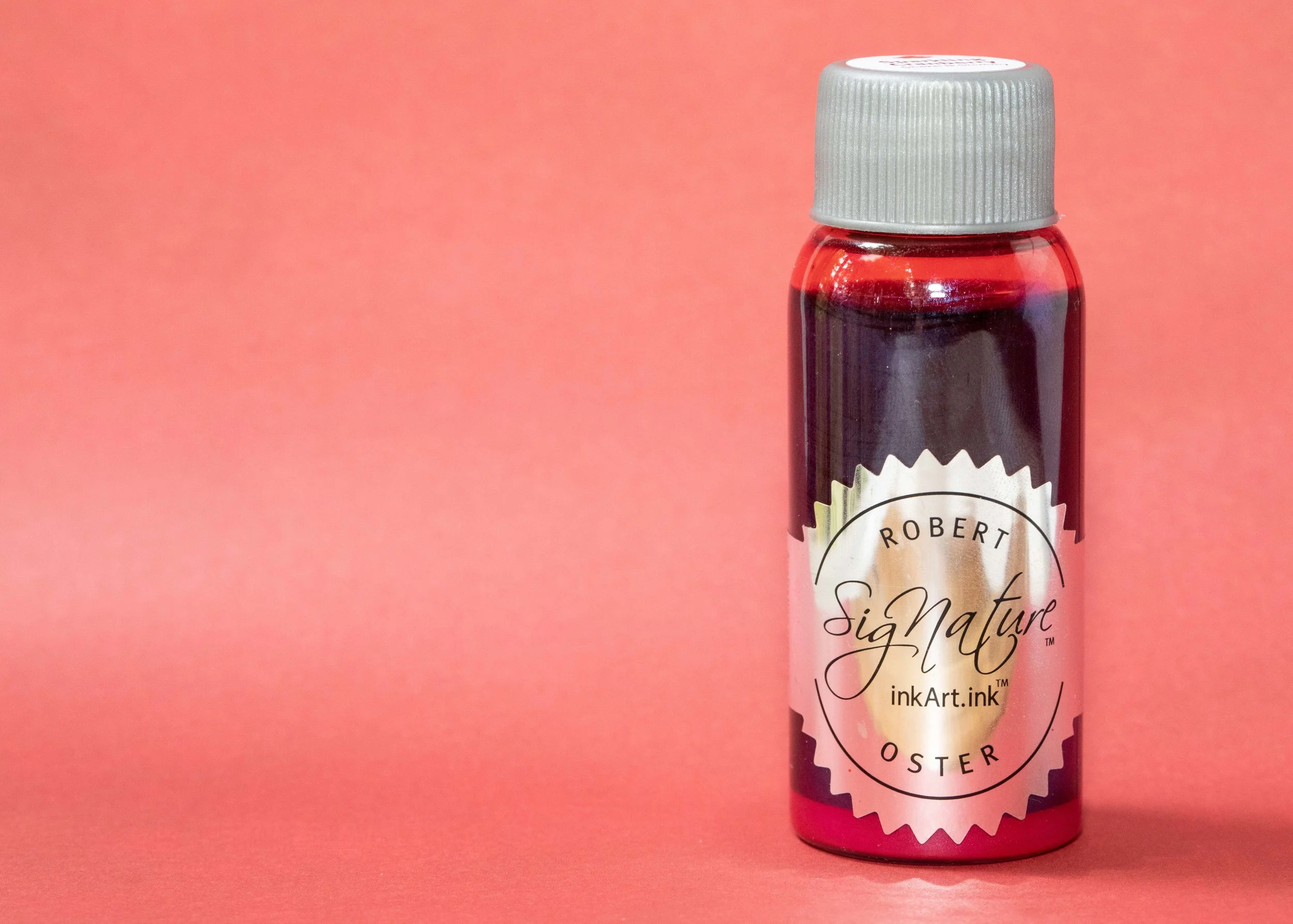 Sparkling Cranberry comes in 50ml bottles. The shimmer sinks to the bottom of the bottle, so it needs to be shaken before filling a pen.