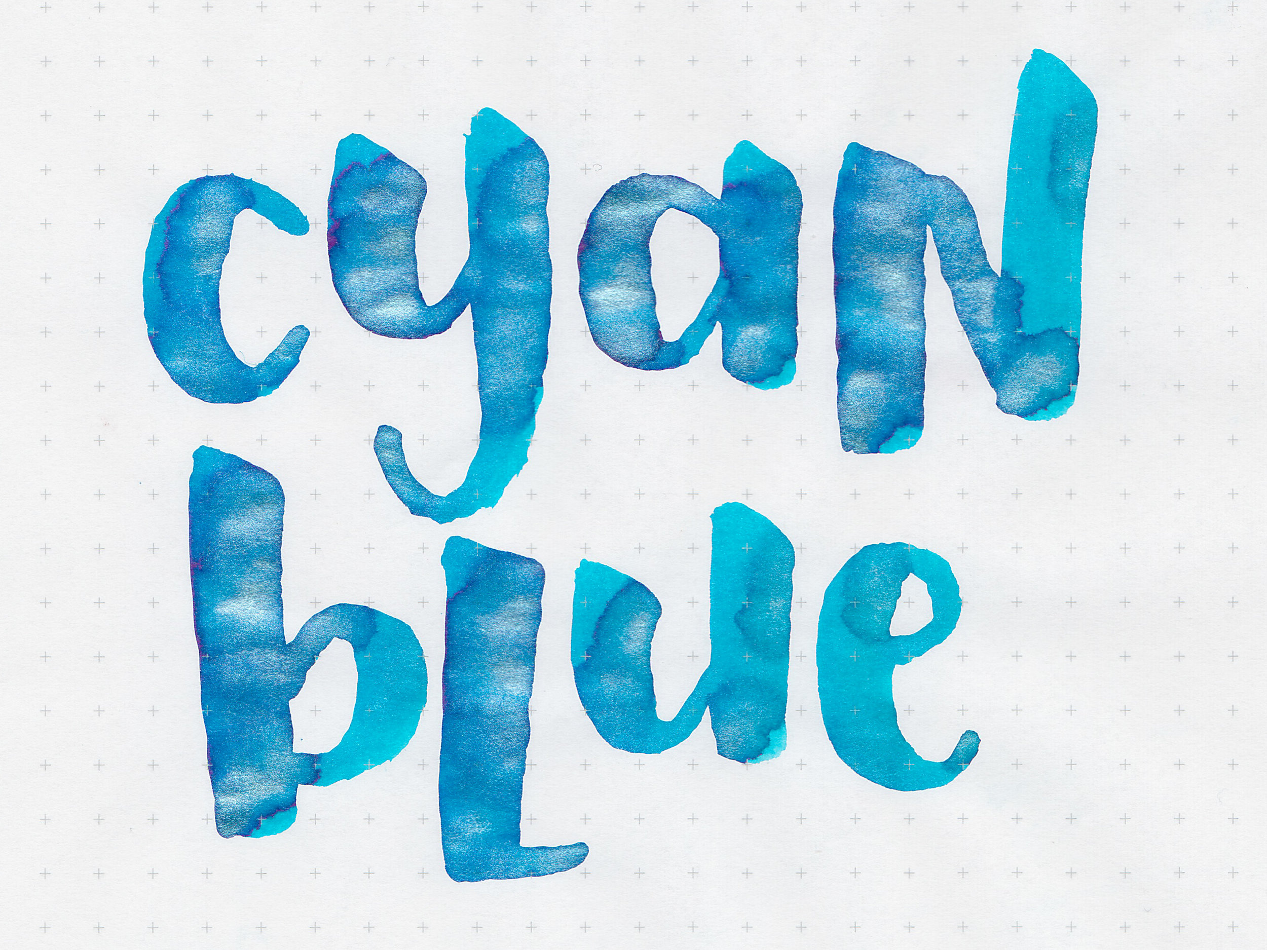 Ink Review: De Atramentis Pearlescent Cyan Blue — Mountain of Ink