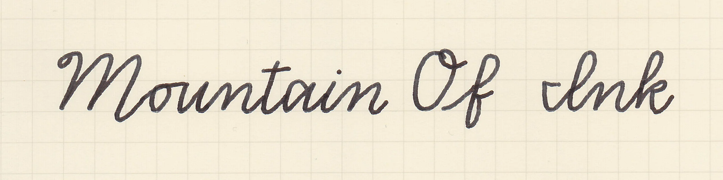 The Palmer Method, written with a medium nib.