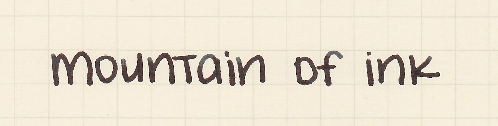 Mixed Bag, written with a medium nib.