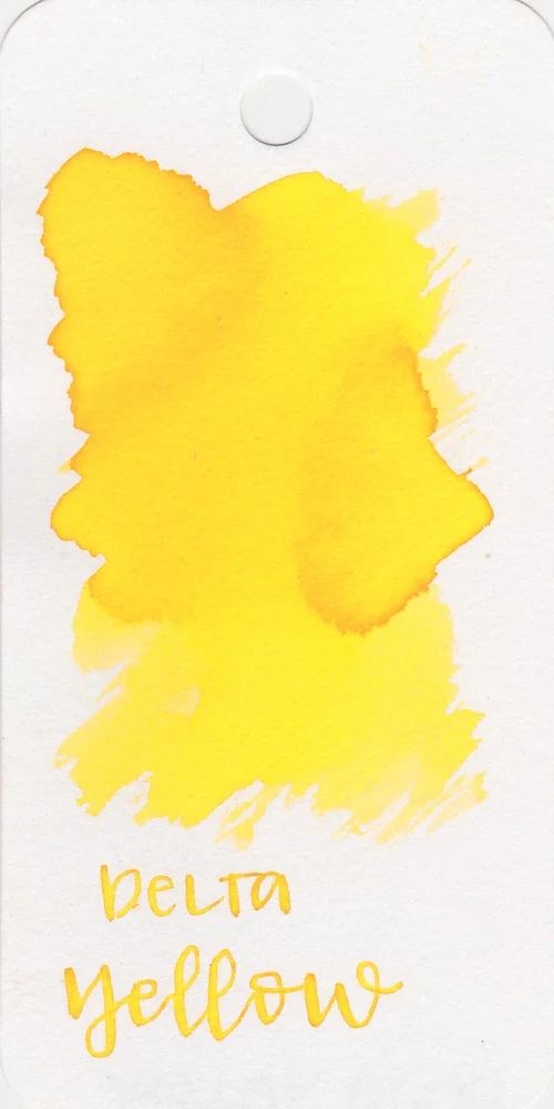 Ink Review #638: Delta Yellow — Mountain of Ink