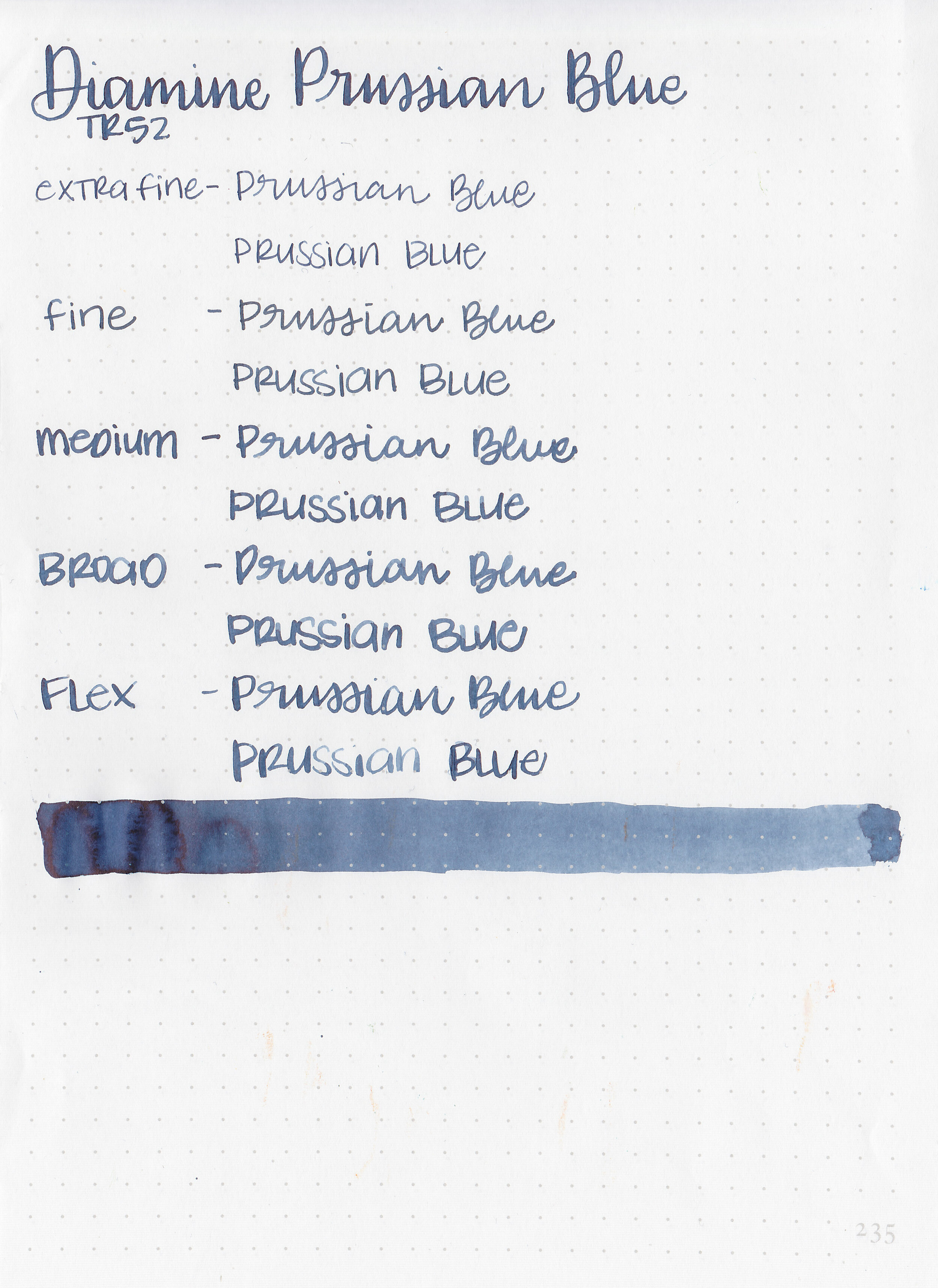 Diamine Prussian Blue - Ink Sample - The Goulet Pen Company