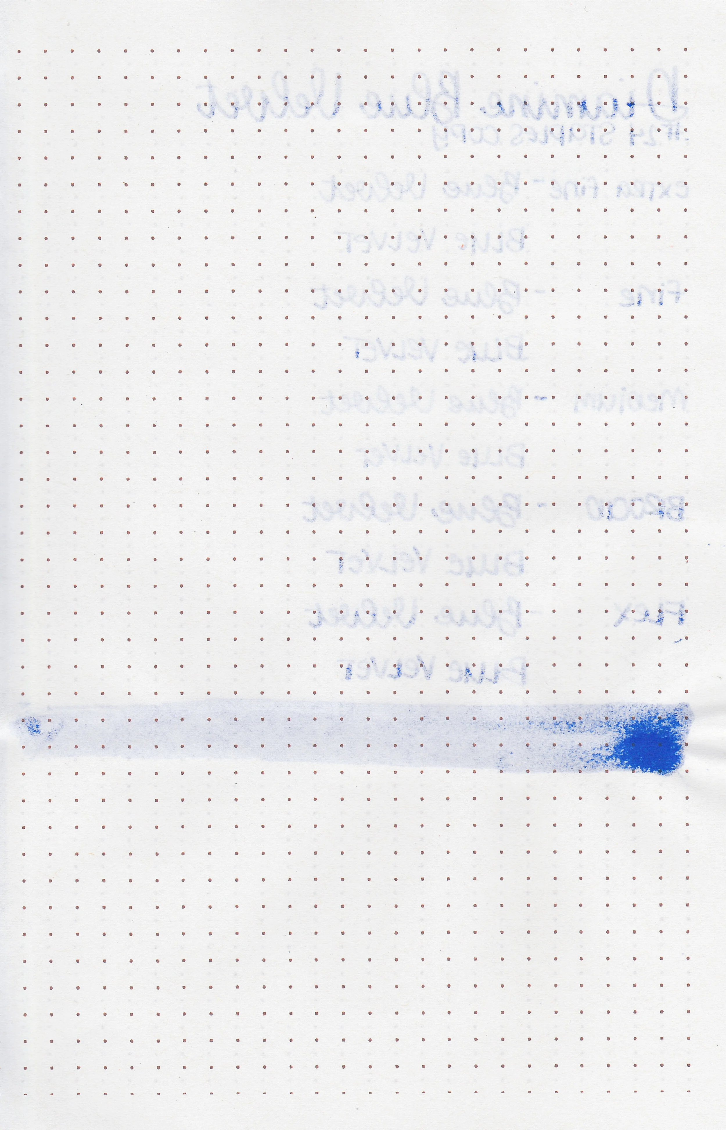 Ink Review 1079 Diamine Blue Velvet — Mountain of Ink