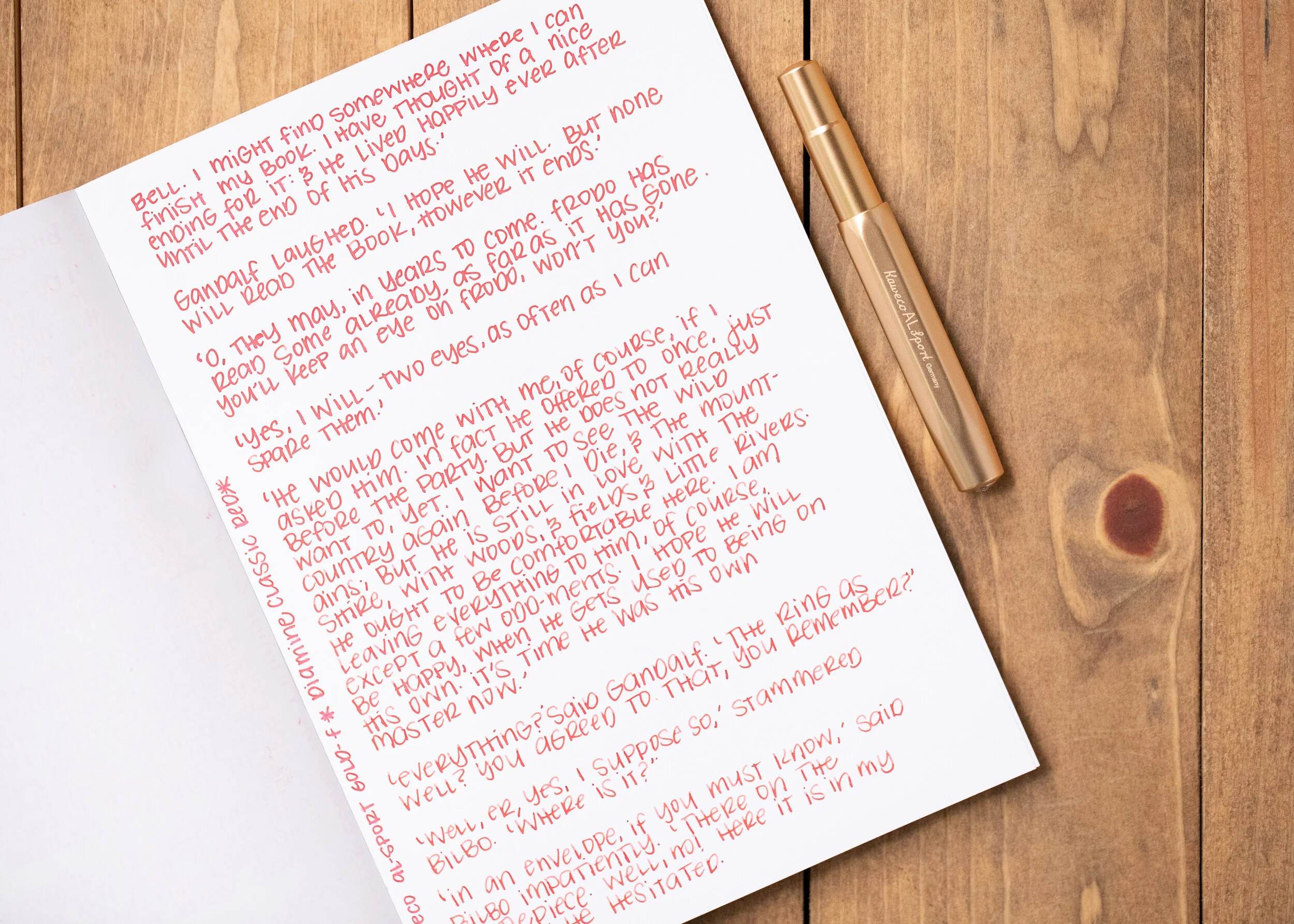 Red Ink Notes Ink Review #1116: Diamine Classic Red — Mountain of Ink