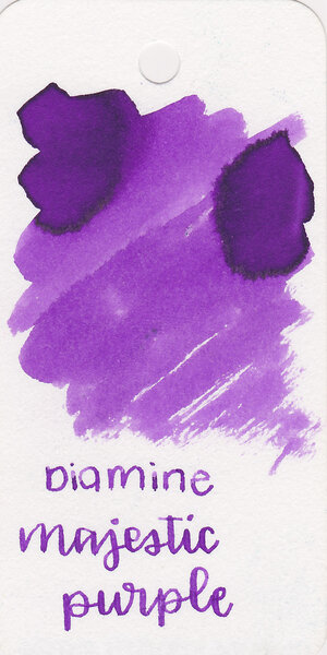 Ink Review #1146: Diamine Majestic Purple — Mountain of Ink