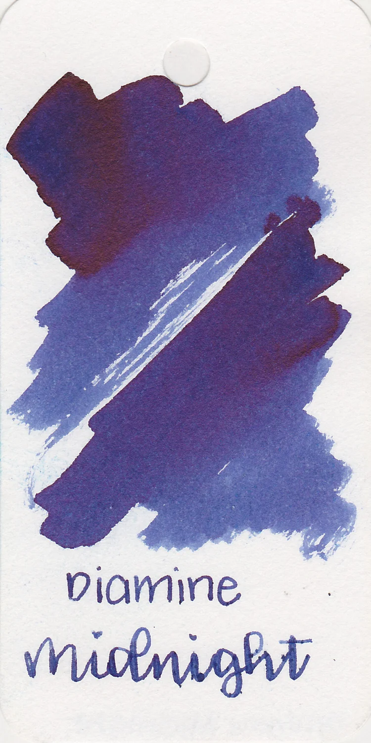 Midnight Ink Color Ink Review #1167: Diamine Midnight — Mountain of Ink