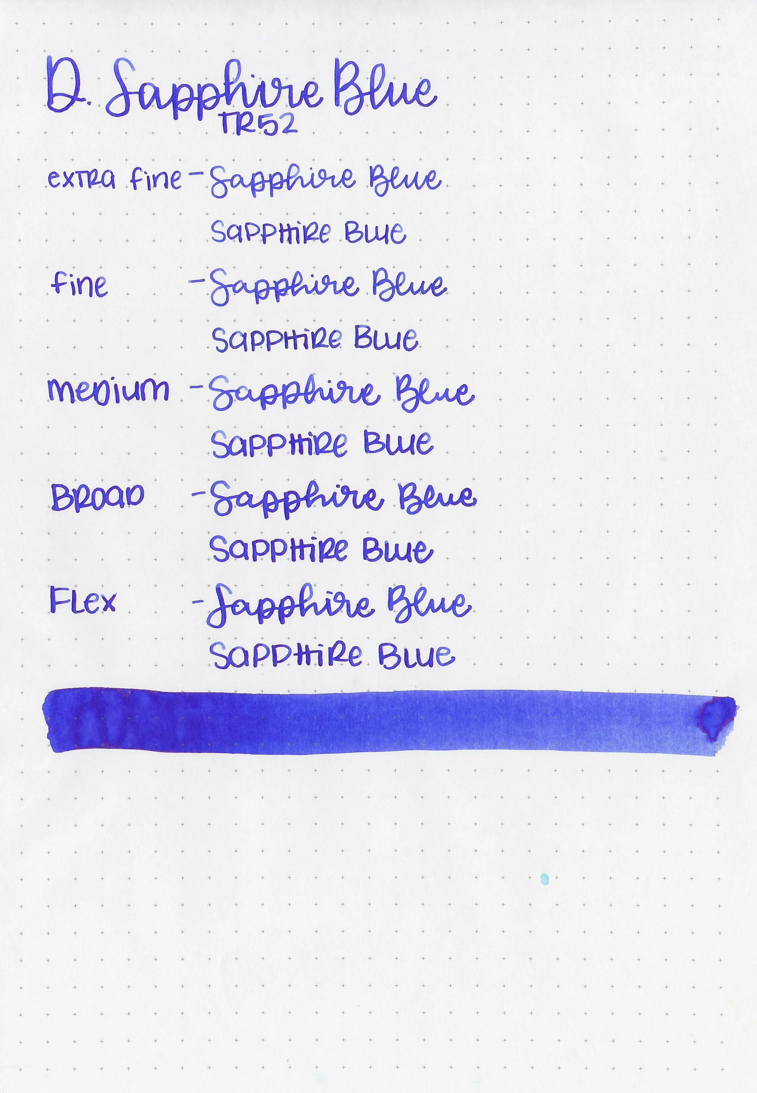 Diamine Sapphire - 80ml Bottled Ink