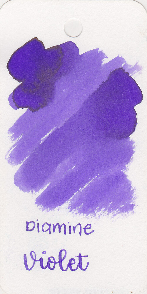 Ink Review #1253: Diamine Violet — Mountain of Ink