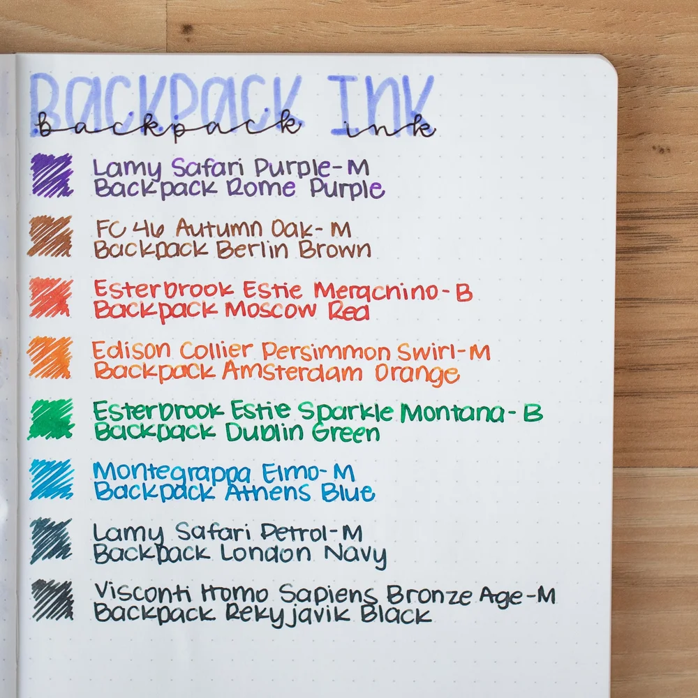 Backpack Inks Set 2 — Mountain of Ink